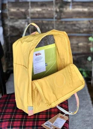 Рюкзак fjallraven kanken yellow купить фьялравен канкен желтый3 фото