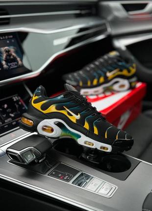 Nike air max plus black teal yellow