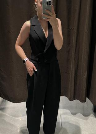 Zara комбинезон женский с жилетом8 фото