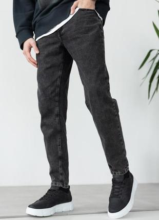 Чоловічі джинси мом темно-сірі3 фото