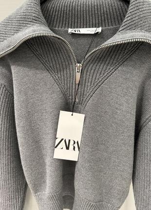 Zara трикотажный свитер женский7 фото