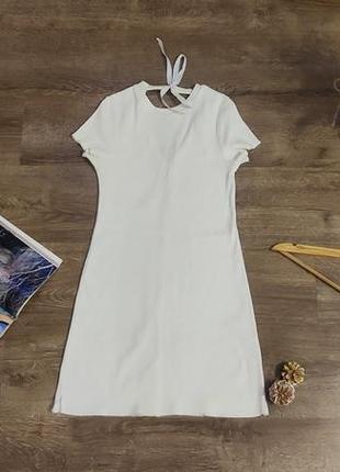 Платье белое платье river island, размер xxs/xs1 фото
