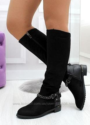 Крутые черные женские ботинки в стиле zara2 фото