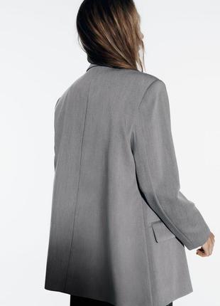 Zara пиджак женский оверсайз4 фото