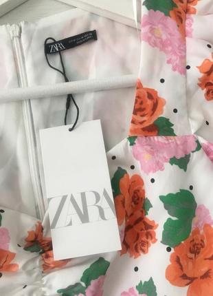 Zara платье мини рукава фонарики, s-m4 фото