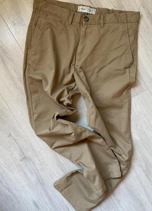 Одежда для мужчин george 34 размер брюки брюки бежевые котоны
