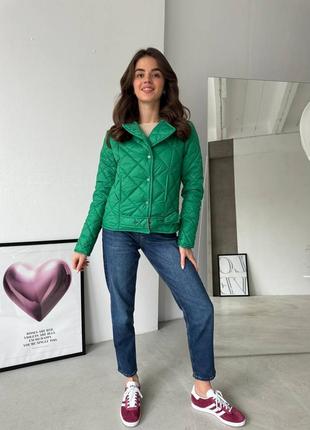 Жіноча весняна демі демісезонна чорна бежева зелена куртка косуха весна осінь наложка...