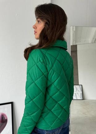 Жіноча весняна демі демісезонна чорна бежева зелена куртка косуха весна осінь наложка...