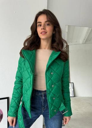 Жіноча весняна демі демісезонна чорна бежева зелена куртка косуха весна осінь наложка...