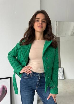 Жіноча весняна демі демісезонна чорна бежева зелена куртка косуха весна осінь наложка...