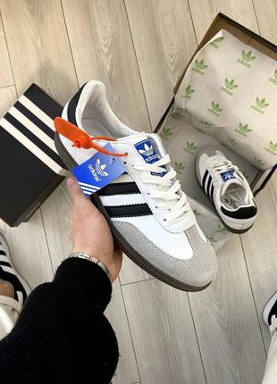 Кросівки adidas samba white&black