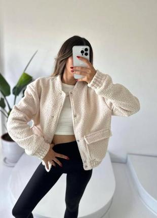 Бомбер куртка баранец баранчик