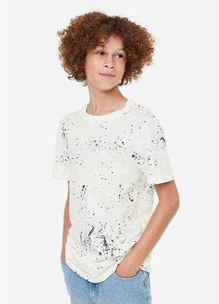 Футболка брызги краски h&amp;m 8-10 лет