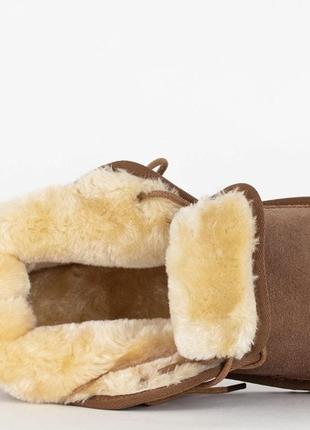 Угги ugg ботинки зимние натуральный замш черные и приятно коричневые5 фото