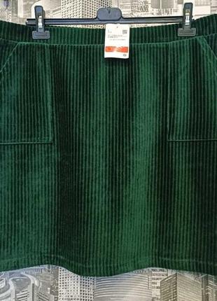 Женская вельветовая юбка yessica c&a германия размер l3 фото