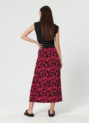 Длинная юбка в цветочный принт sinsay2 фото