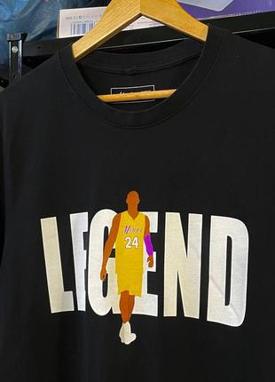 Мужская футболка mister tee nba lakers kobe bryant legend 24 mamba3 фото