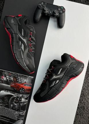 Чоловічі кросівки reebok zig kinetica || black red