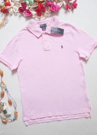 Суперовая хлопковая футболка поло polo ralph lauren оригинал 💜🌺💜