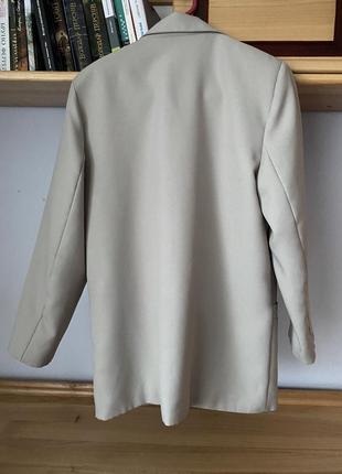 Пиджак серый блейзер оверсайз2 фото