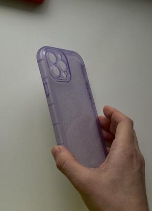 Кейс чехол чехол 13 pro max фиолетовый бампер2 фото