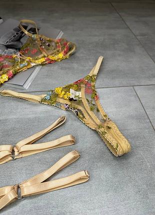 Гартеры эротические безразмерные регулируются комплект 2шт 3 цвета