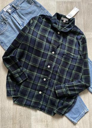 Рубашка оверсайз в клетку, сорочка в клітинку, картата сорочка, клетчастая рубашка