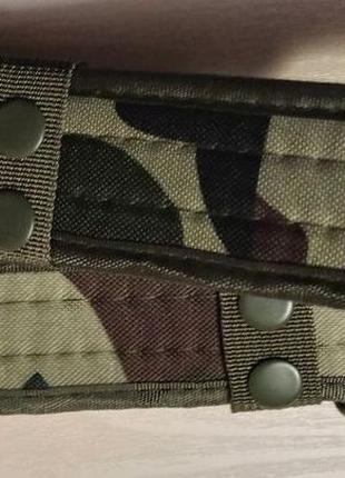 Подовжений, потовщений тактичний ремінь камуфляж