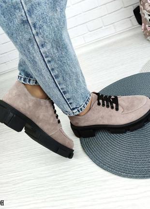 Замшевые туфли на шнуровке - качественно, удобно и изысканно6 фото