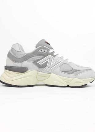 Женские летние замшевые кроссовки new balance 9060 свет серые кроссовки нюбеланс 9060 для девушки8 фото