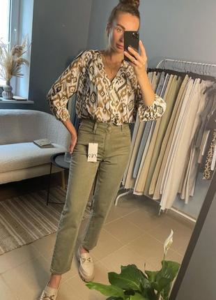 Джинси zara mom jeans висока посадка3 фото