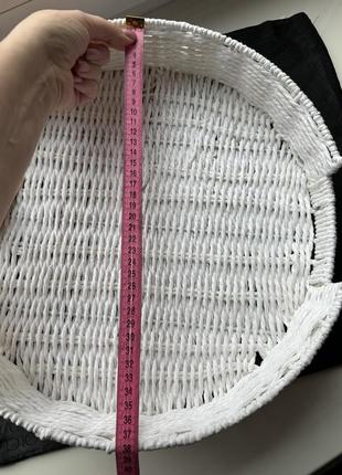 Піднос плетений , корзина, кошик білий, таця