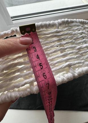 Піднос плетений , корзина, кошик білий, таця