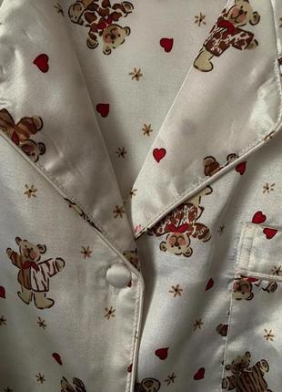 Очаровательная сатиновая пижамка на хлопковой основе от identic7 фото