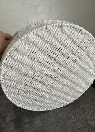 Піднос плетений , корзина, кошик білий, таця