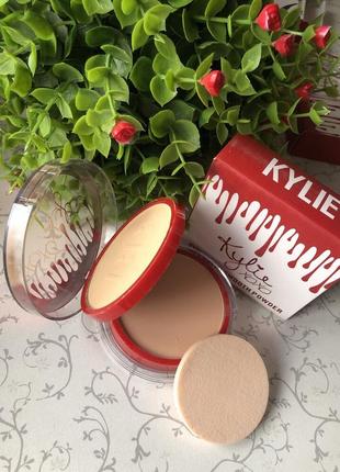 Подвійна компактна пудра kylie matte smooth powder тон 2