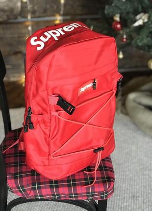 Рюкзак supreme red купити супрім червоний