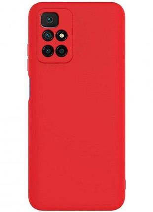 Чехол fiji soft для xiaomi redmi note 11 4g силикон бампер красный