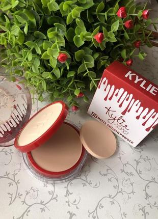 Подвійна компактна пудра kylie matte smooth powder тон 1