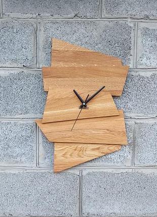 Великий дерев'яний годинник для інтер'єру, настінний годинник для дизайну, інтер'єр для дому