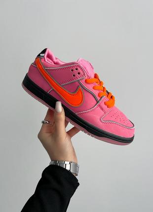 Кросівки sb dunk low "powerpuff girls - blossom"2 фото