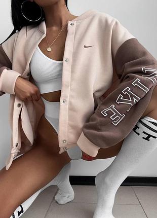 Бомбер в стиле nike 5