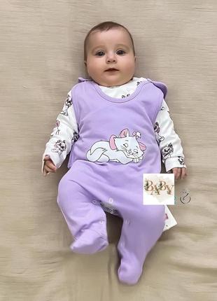 Комбінезон + кофта для дівчаток "кошеня"