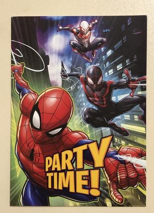 ревнований на день рождения спайдермен человек паук-паук супергерой супергерои открытка