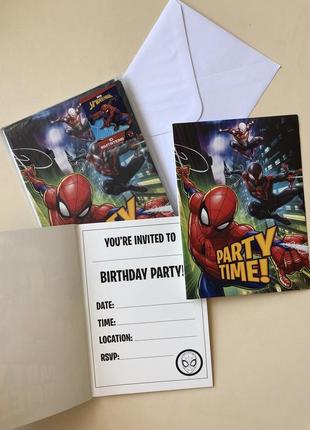 ревнований на день рождения спайдермен человек паук-паук супергерой супергерои открытка2 фото