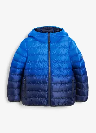 Синяя демисезонная куртка курточка с капюшоном