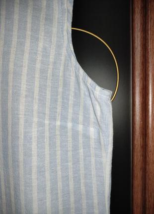 Льняная блуза / безрукавка blue motion (лен, хлопок)7 фото