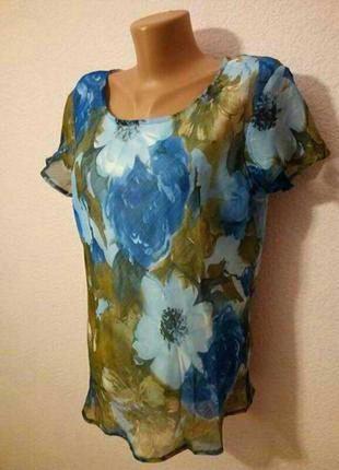 Шифонова блузка з майкою klass collection3 фото