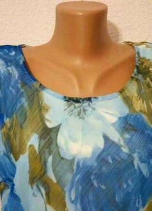 Шифонова блузка з майкою klass collection2 фото
