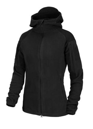 Женская флисовая кофта helikon cumulus - heavy fleece helikon-tex черная, xs,s,m,l,xl